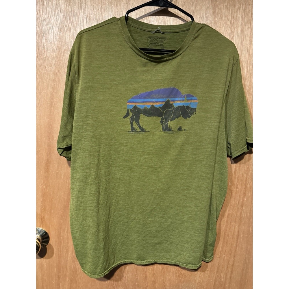 Patagonia XL  bison capilene silk-weight Cool Daily  tee  (C1)